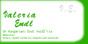 valeria endl business card